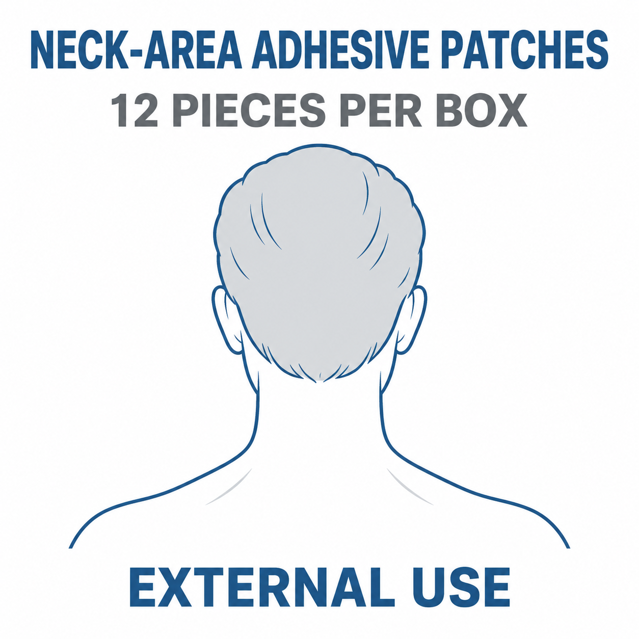Illustrative neck-area and pack-size information