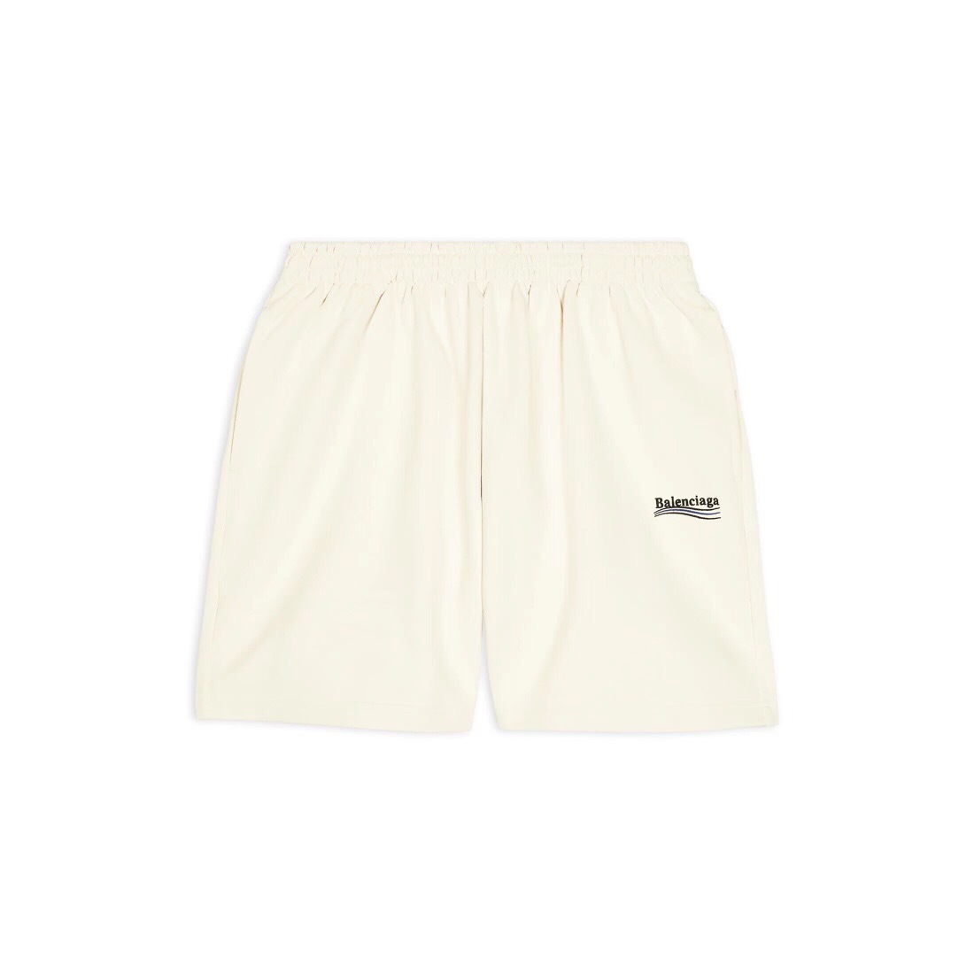P289 Balenciaga Cola-Embroidered Shorts - Apricot