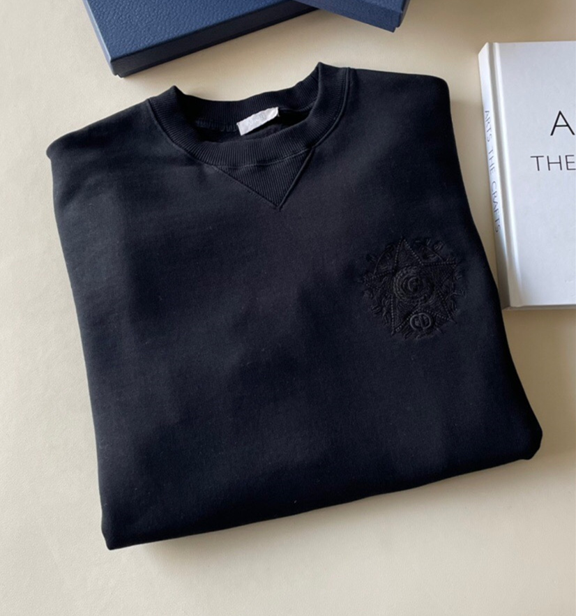 P368 Dior Star-Embroidered Sweatshirt