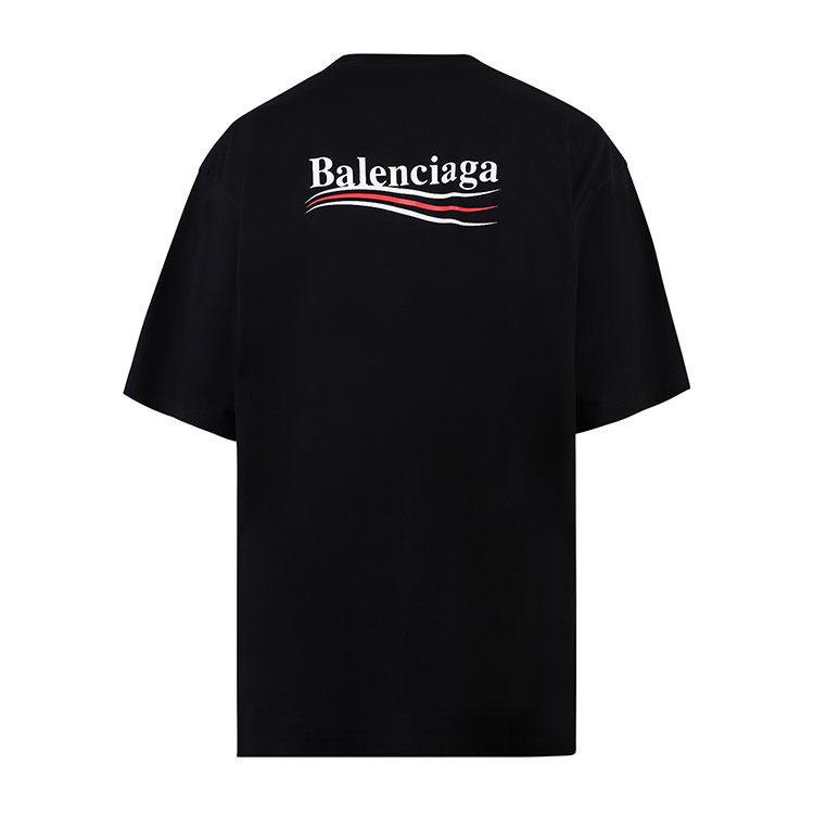 P219 Balenciaga Cola-Print T-Shirt - Black