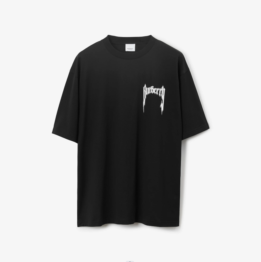 P209 Burberry Lightning-Print T-Shirt - Black