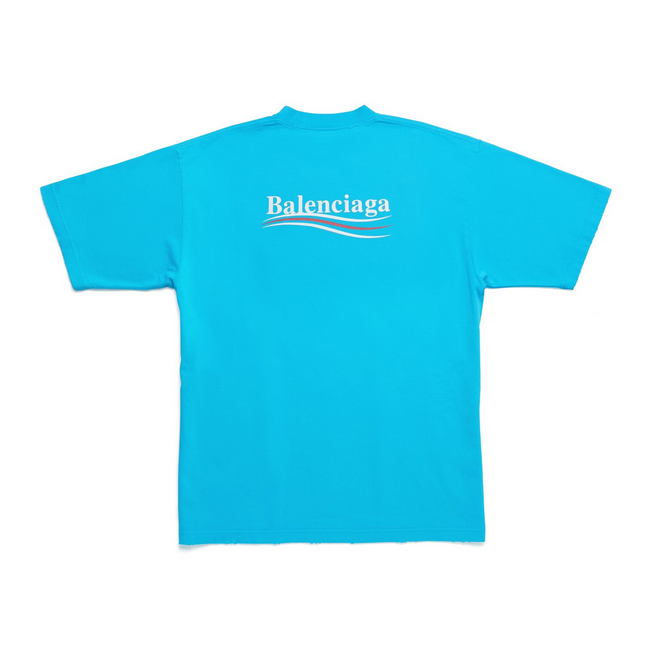 P209 Balenciaga Cola Zip T-Shirt - Blue