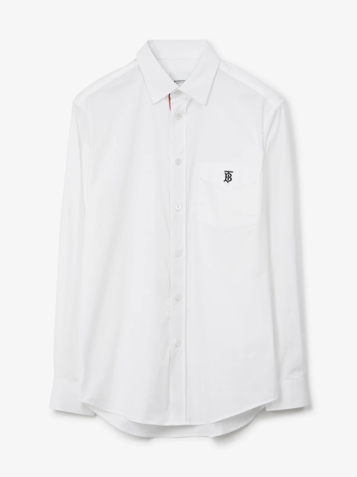 P359 Burberry Small-Logo Shirt - White