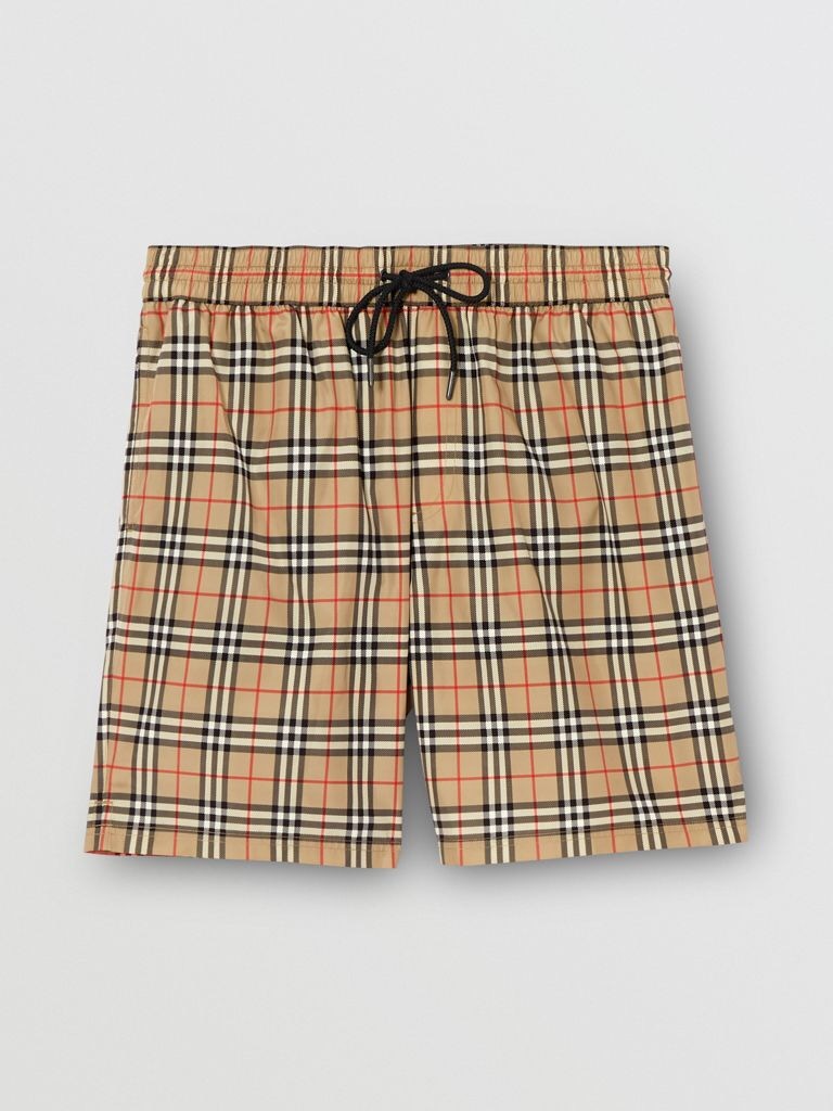 P289 Burberry Check Shorts - Khaki