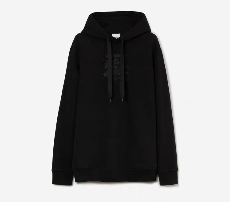 P369 Burberry Equestrian TB Hoodie - Black