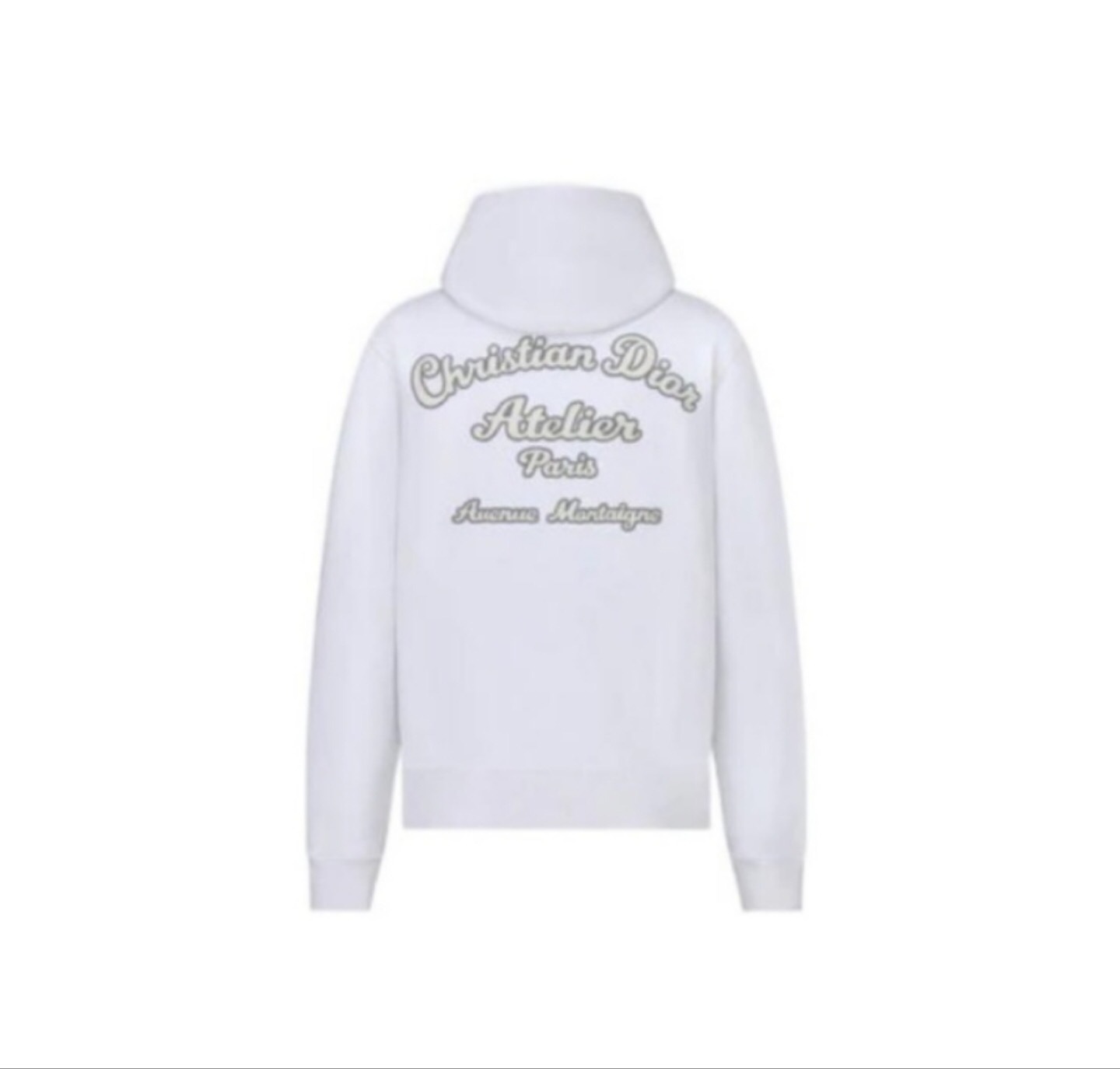 P388 Dior Chain-Embroidered Hoodie - White