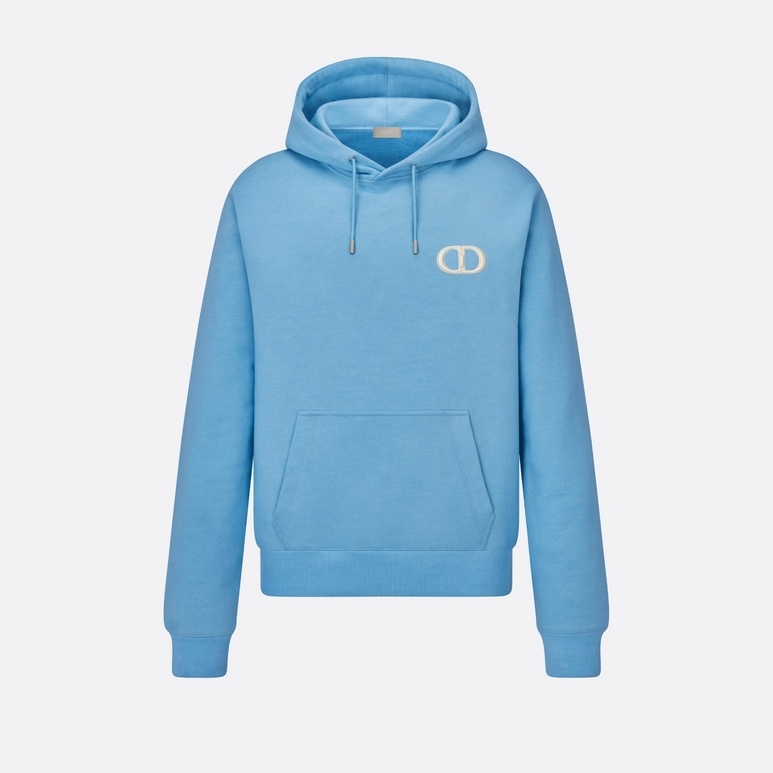 P369 Dior CD-Embroidered Hoodie - Blue