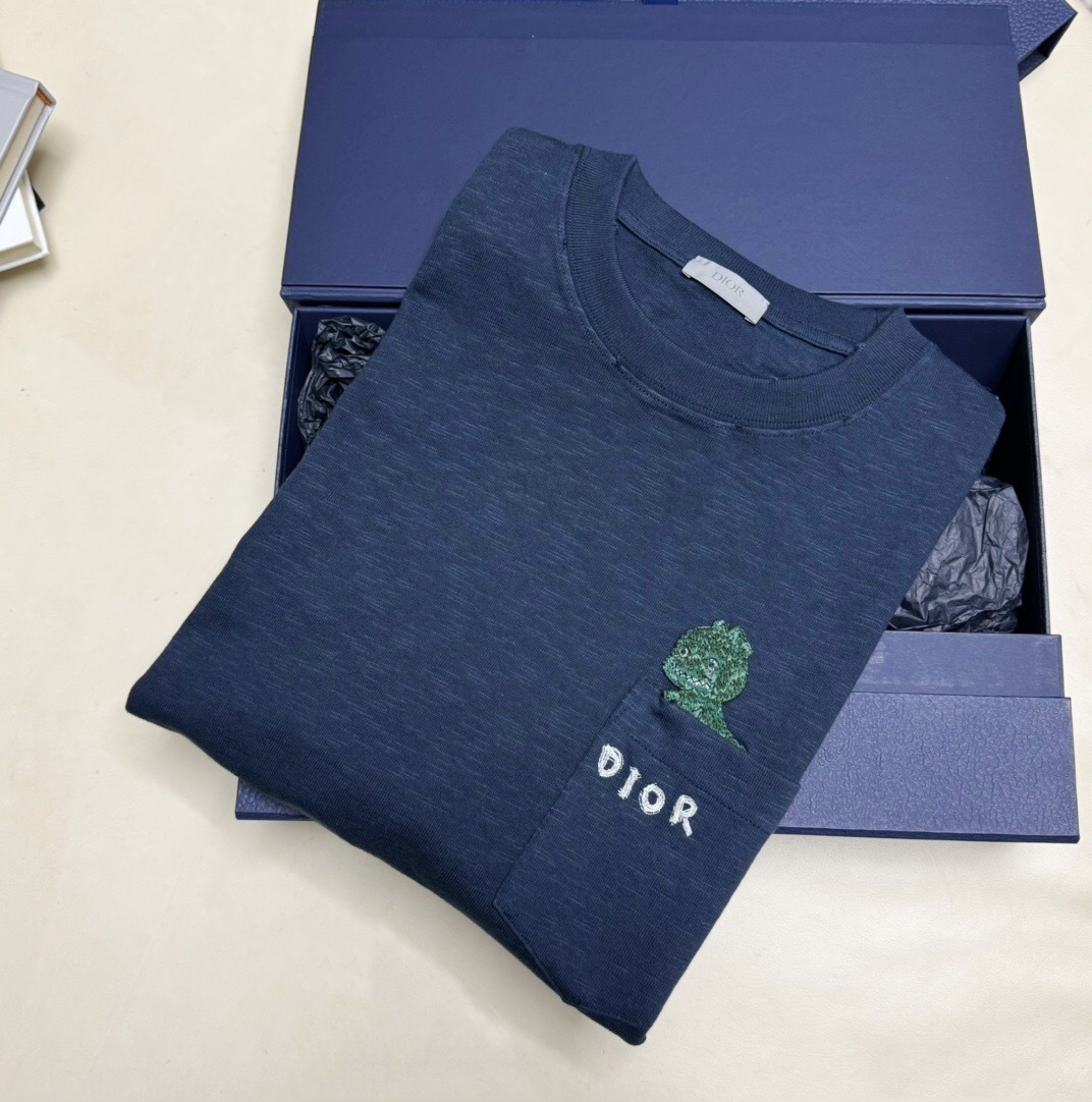 P259 Dior Year of the Dragon Edition T-Shirt - Blue