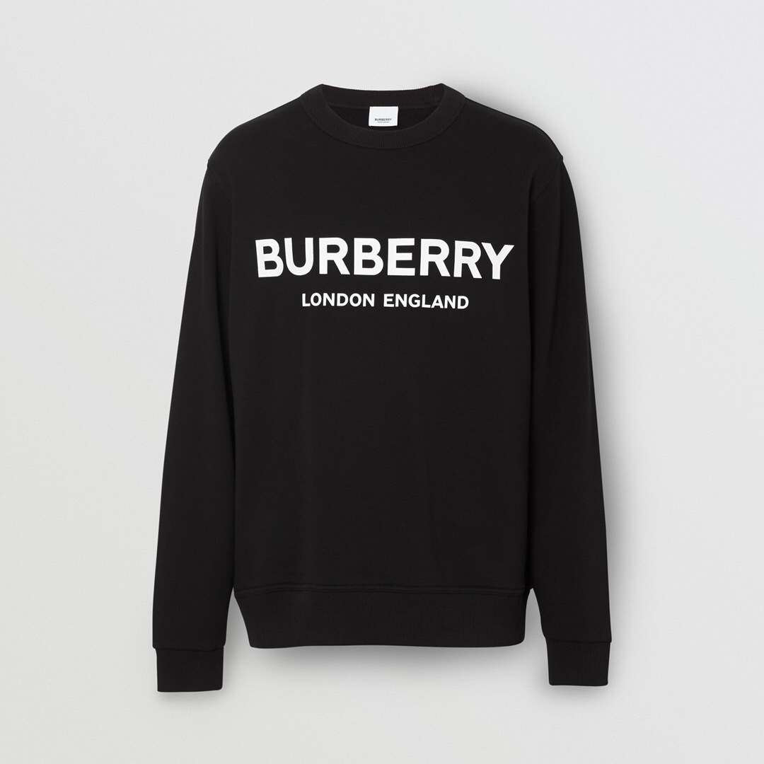 P319 Burberry Classic Lettering Sweatshirt - Black