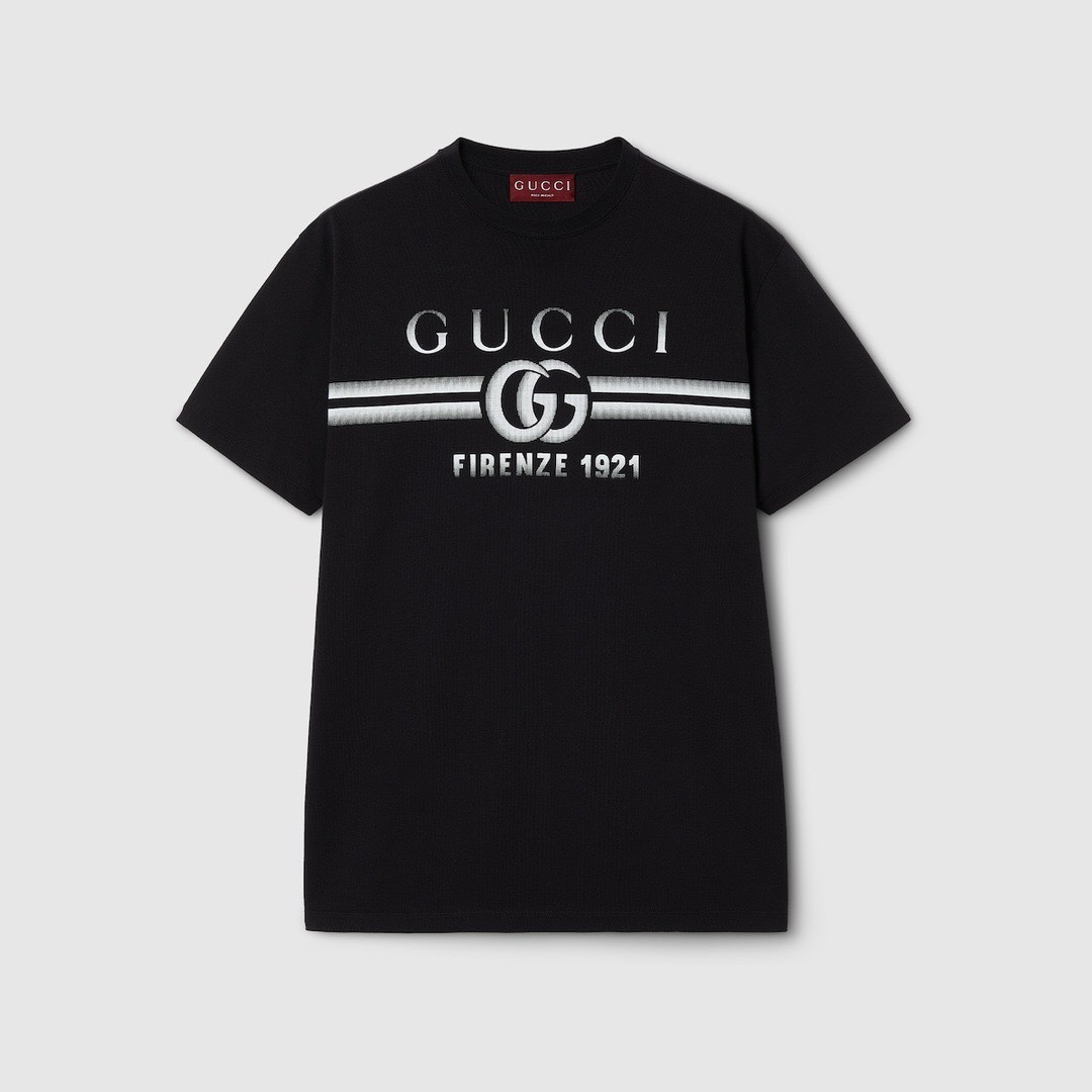 P219 Gucci 1921 Grid T-Shirt - Black