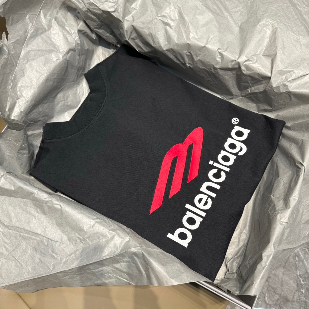 P259 Balenciaga Tape-Panel 3B T-Shirt