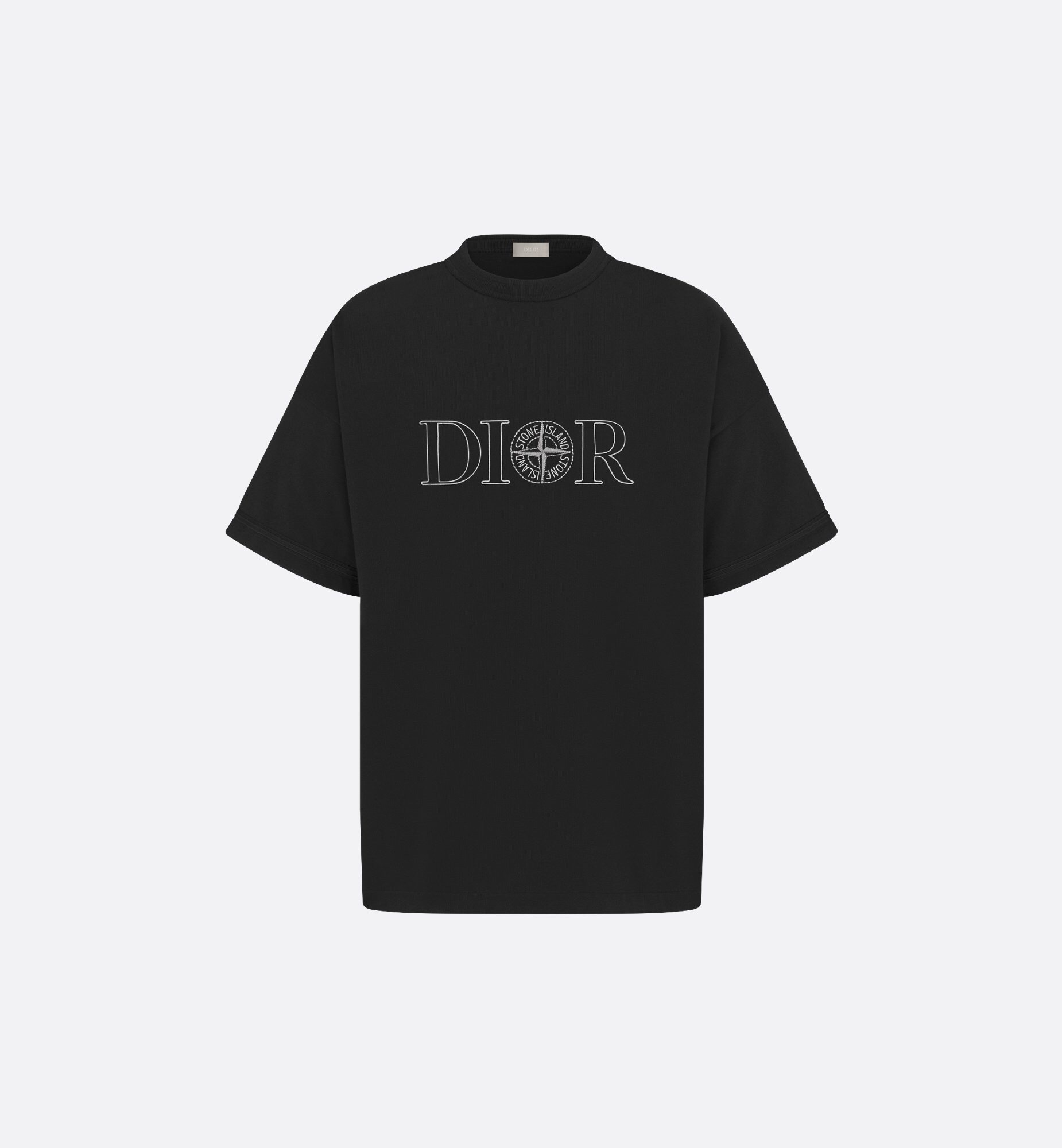 P259 Dior Star-and-Letter Collaboration T-Shirt - Black