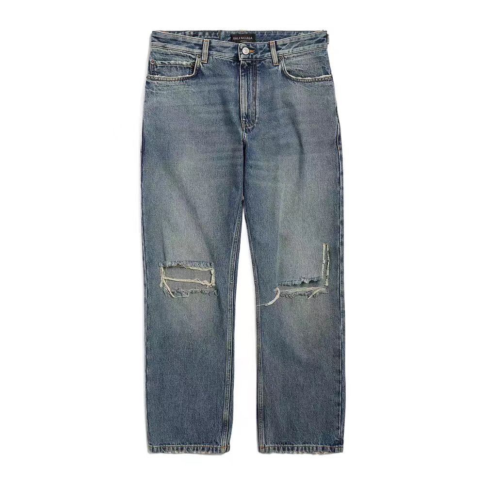 P459 Balenciaga Paris Distressed Jeans