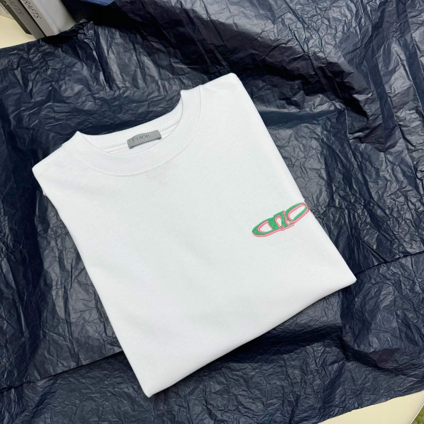 P229 DR Letter and Star Embroidered T-Shirt - White