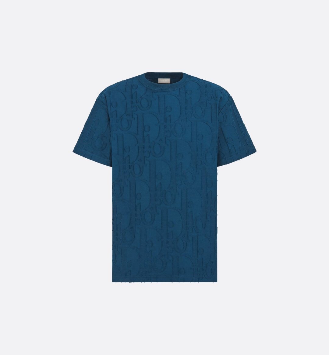 P249 DR Large-Letter Jacquard T-Shirt - Blue