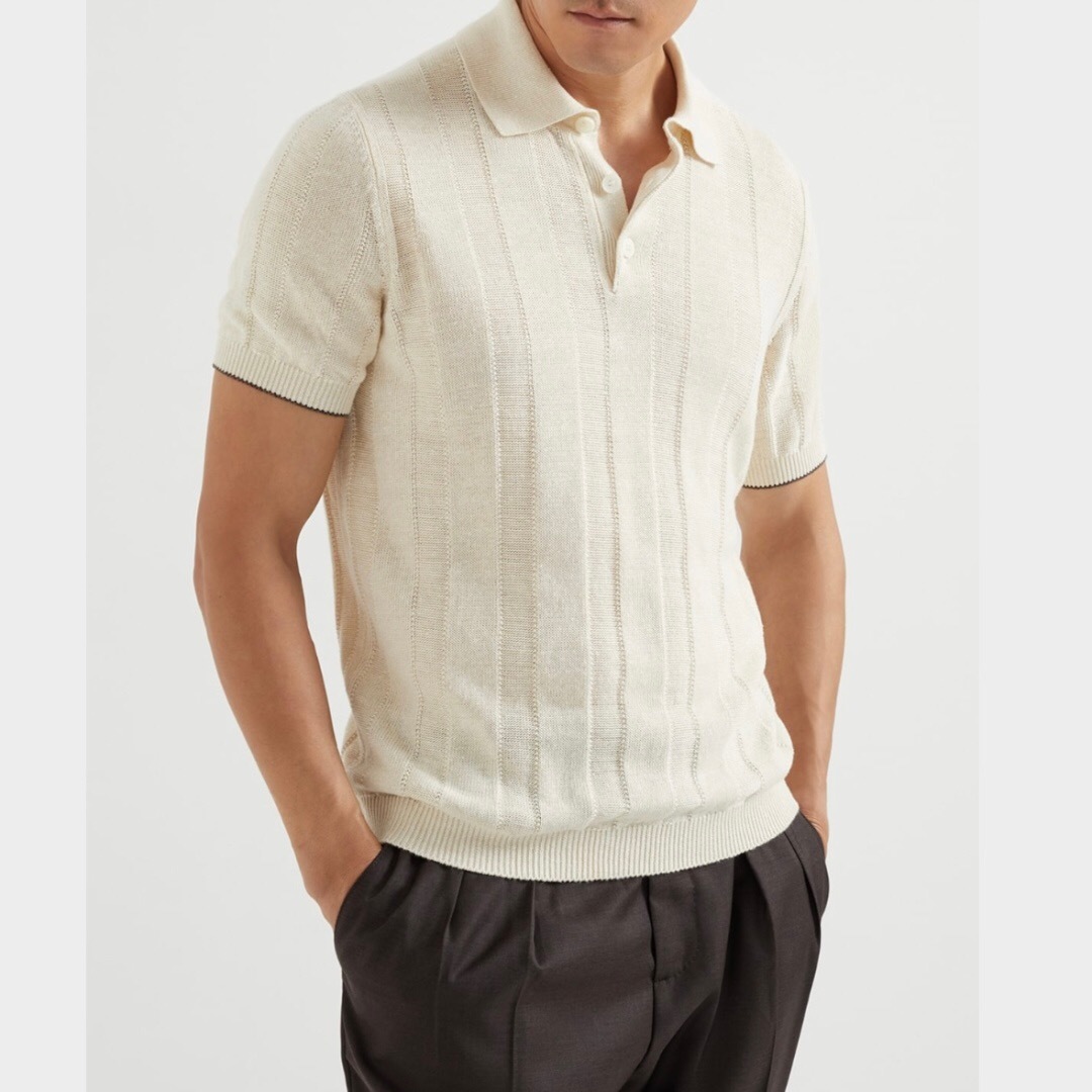 P389 Blend Knit Polo Shirt