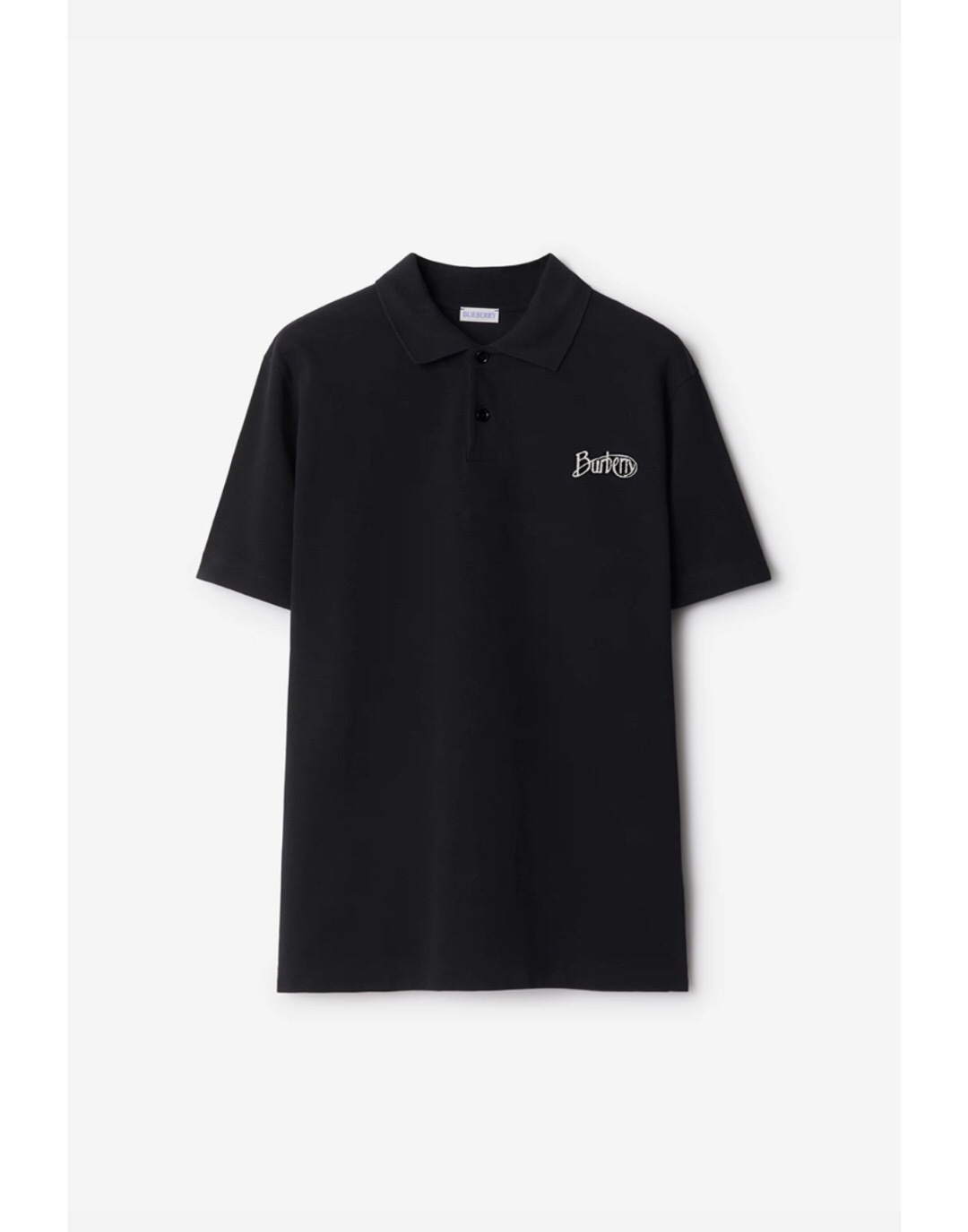 P289 BR Handwritten-Letter Embroidered Polo Shirt