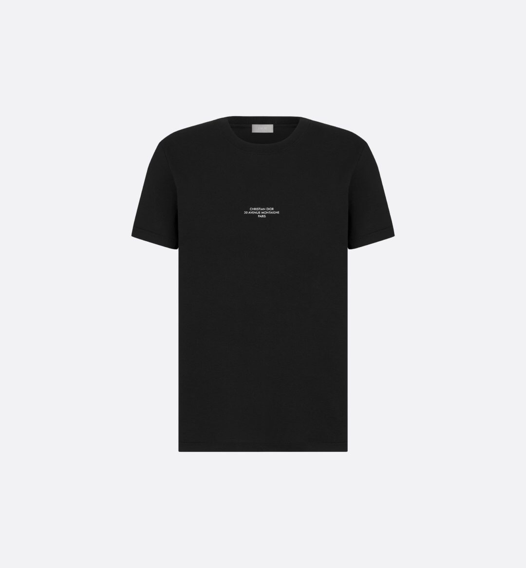 P209 DR Small-Letter Print T-Shirt - Black