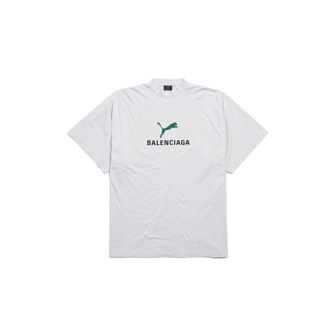 P219 Balenciaga x Puma Collaboration Print T-Shirt - White