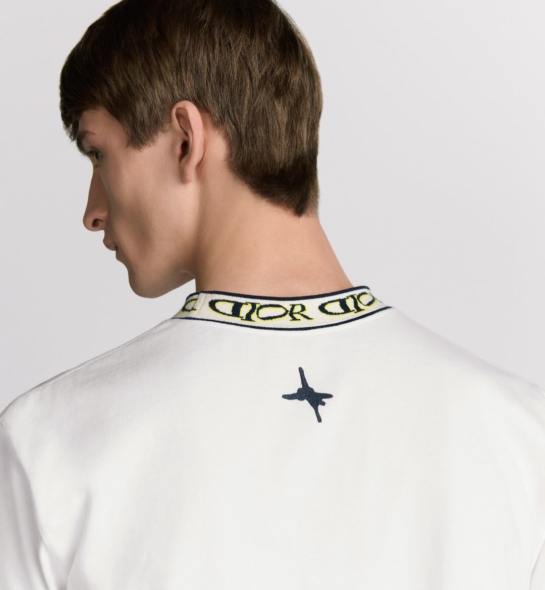 P229 DR Jacquard Letter-Collar T-Shirt