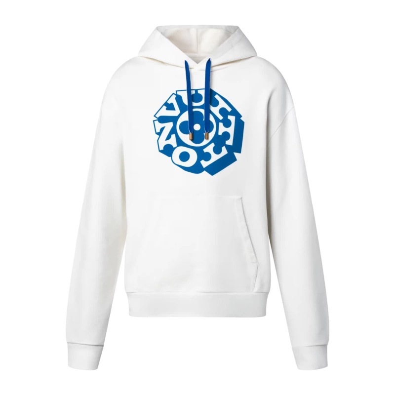 P389 Raised-Print Hoodie