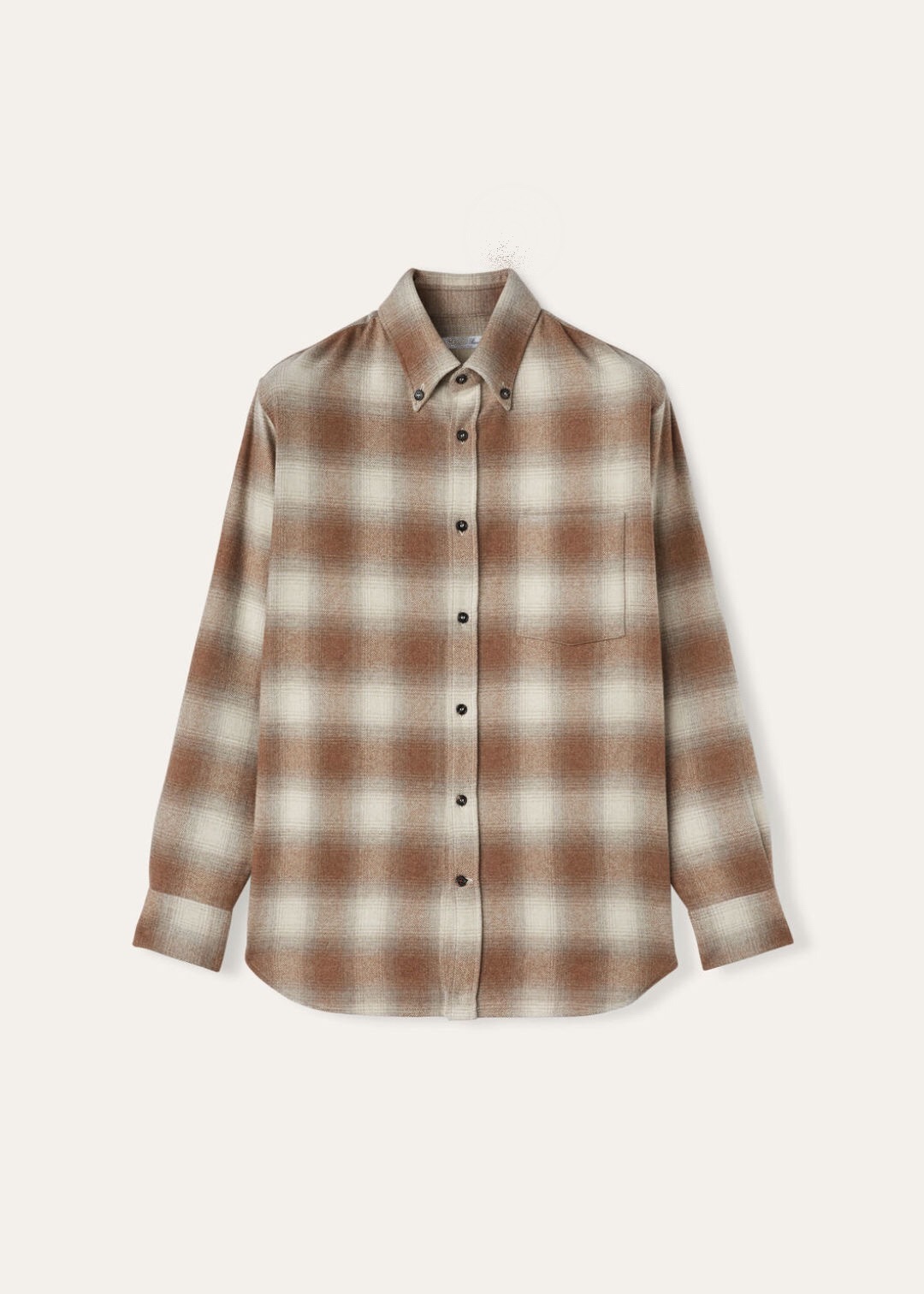 P379 Cotton Gradient-Check Shirt