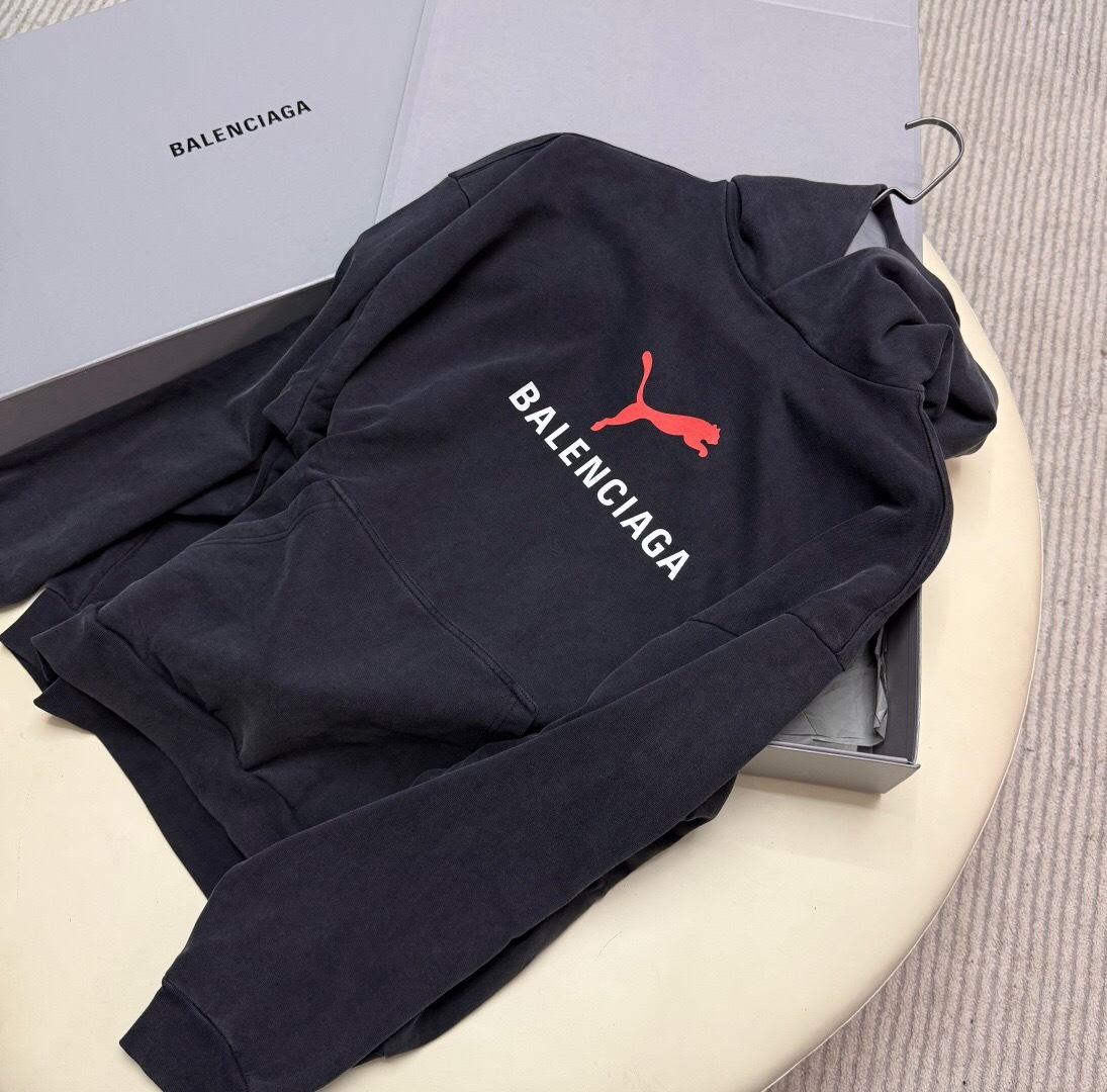 P369 Balenciaga x Puma Collaboration Print Hoodie