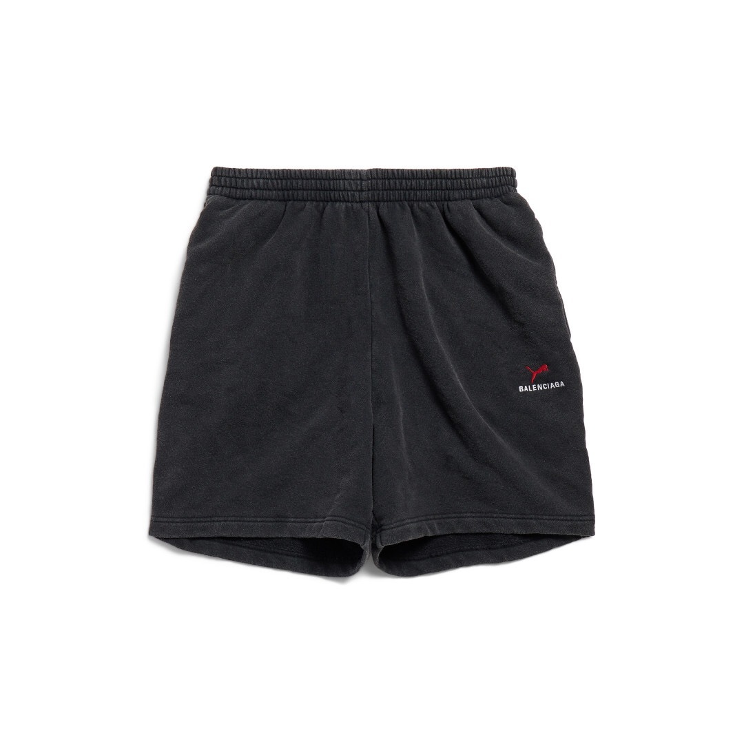P289 Balenciaga x Puma Collaboration Shorts - Washed Black
