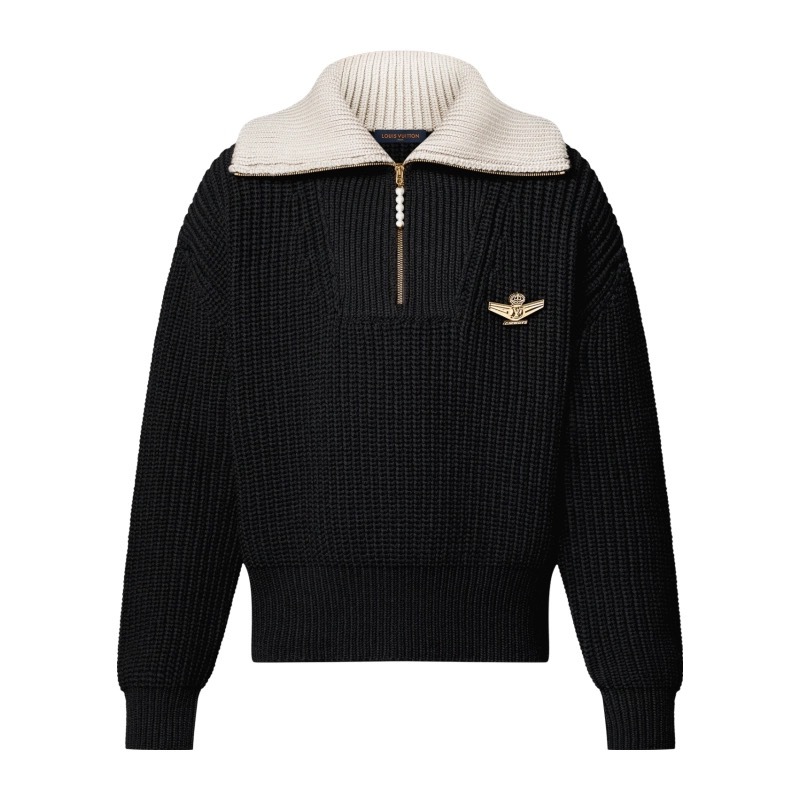 P709 Wool-Blend Half-Zip Pullover