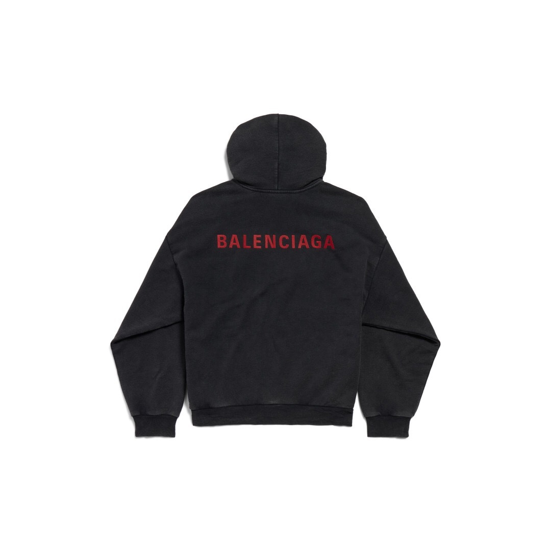 P379 BA Red-Letter Embroidered Hoodie
