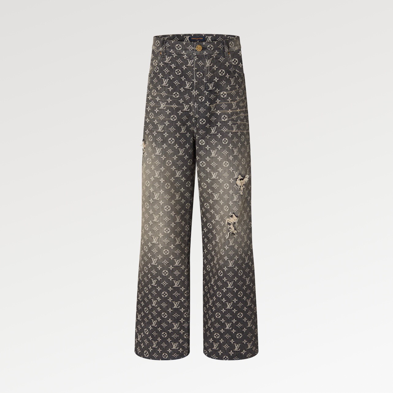 P739 Allover-Logo Jeans - Gray