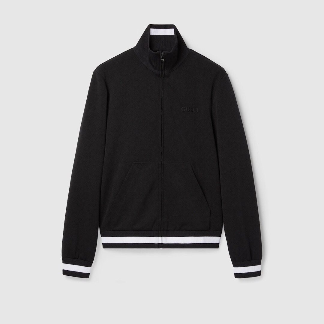 P439 Letter-Embroidered Jacket