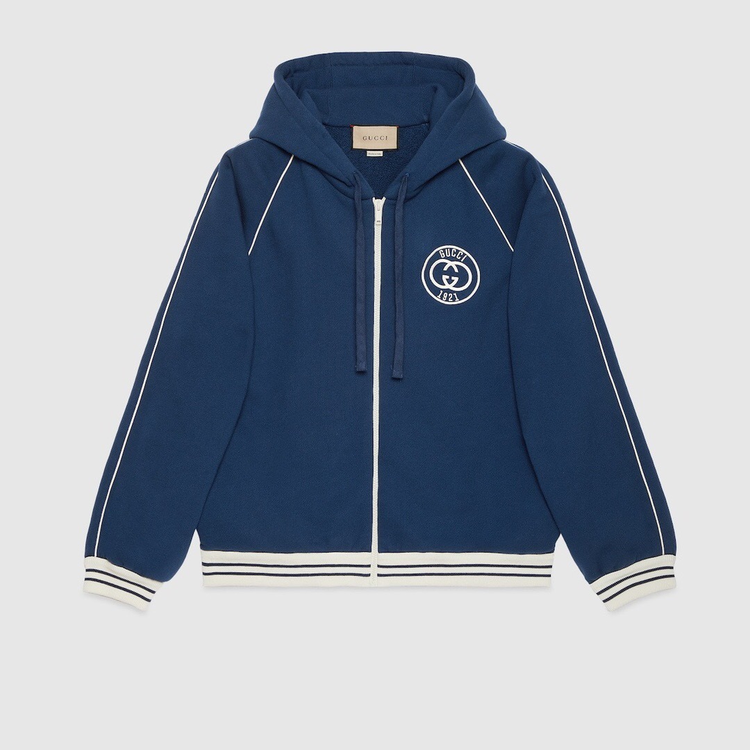P499 G Interlocking Double-G Jacket - Blue