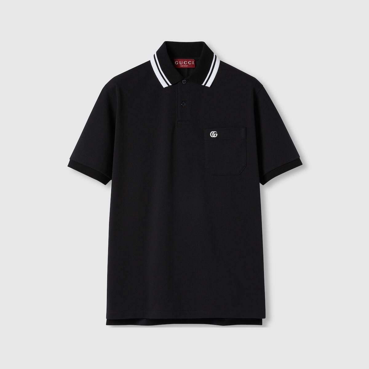 P299 Double-G Embroidered Polo Shirt - Black