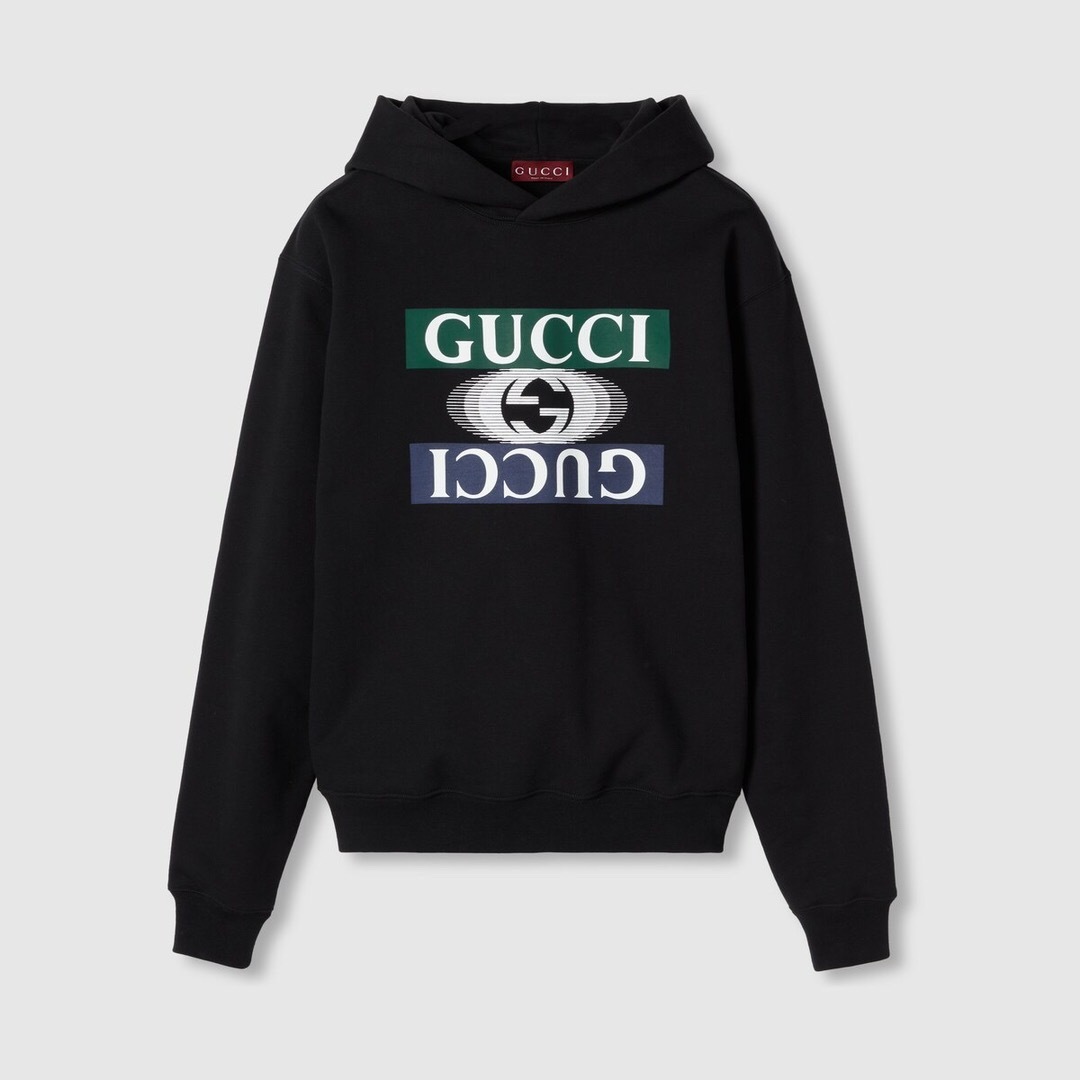 P389 Shadow-Print Hoodie - Black