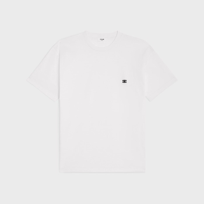 P219 Double-C Small-Logo Embroidered T-Shirt - White