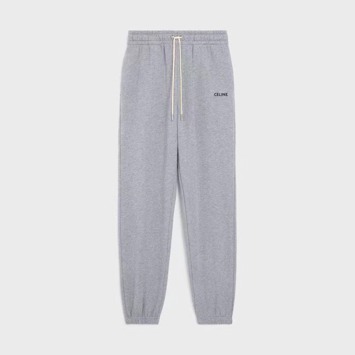 P369 C Embroidered Casual Trousers - Gray