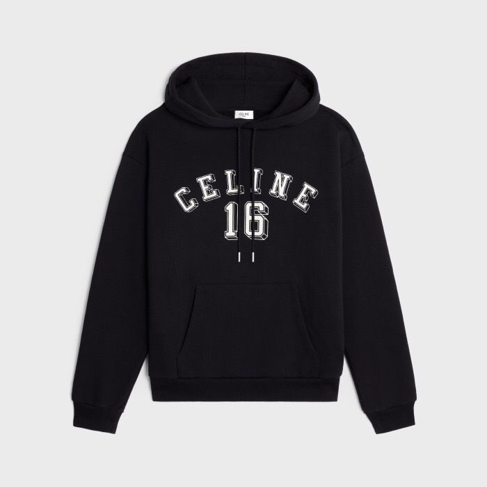 P389 C Number 16 Hoodie - Black