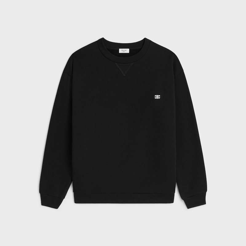 P339 Embroidered Logo Crewneck Sweatshirt - Black