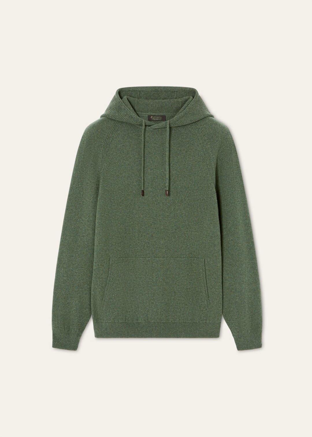 P849 Wool Knit Hoodie - Kelp Green