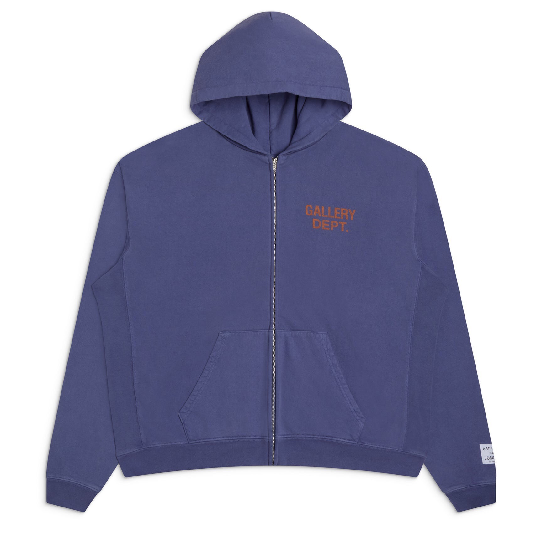 P349 Lettering Zip-Up Hoodie - Violet