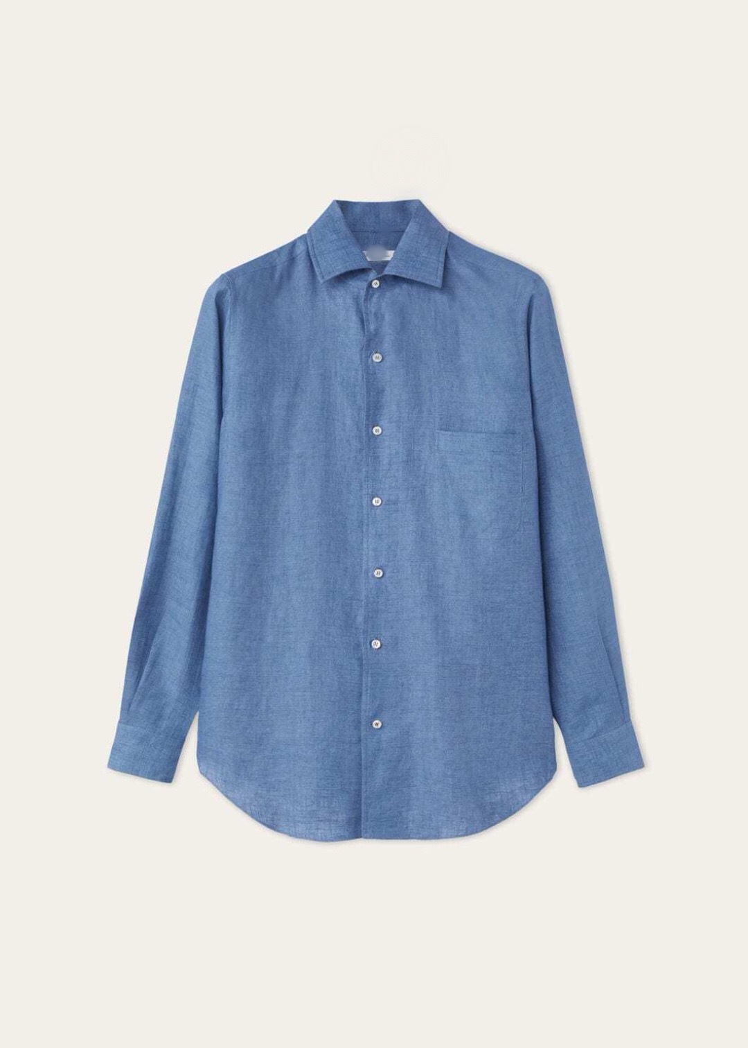 P539 Linen Shirt - Blue