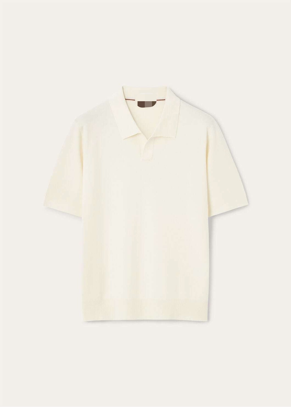 P609 Wool Polo Shirt - Apricot