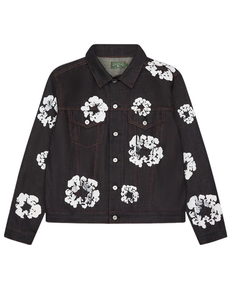 P379 Cotton Denim Jacket - Black