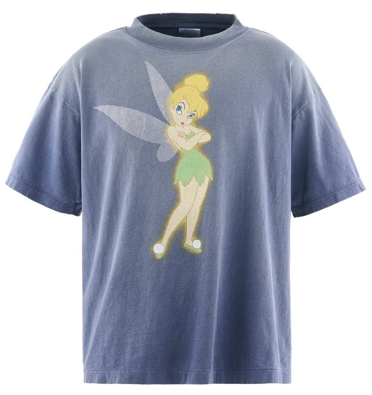P199 Doraemon Graphic Distressed T-Shirt