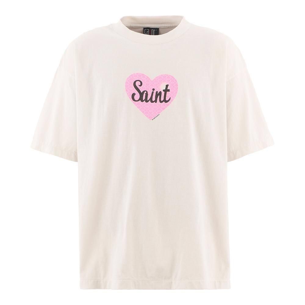 P159 Pink Heart Print T-Shirt