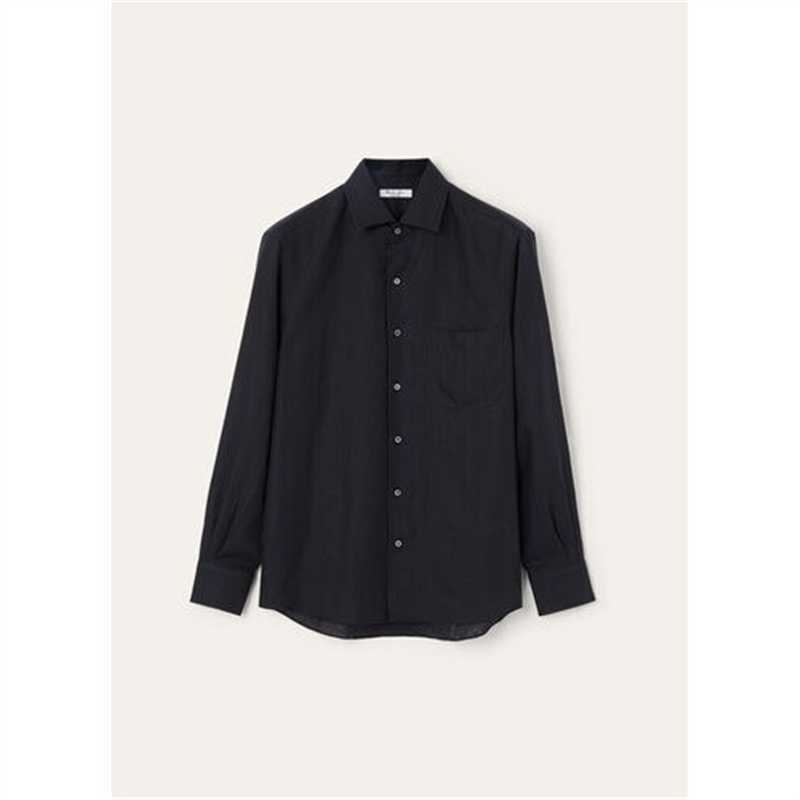 P519 Linen Shirt - Navy