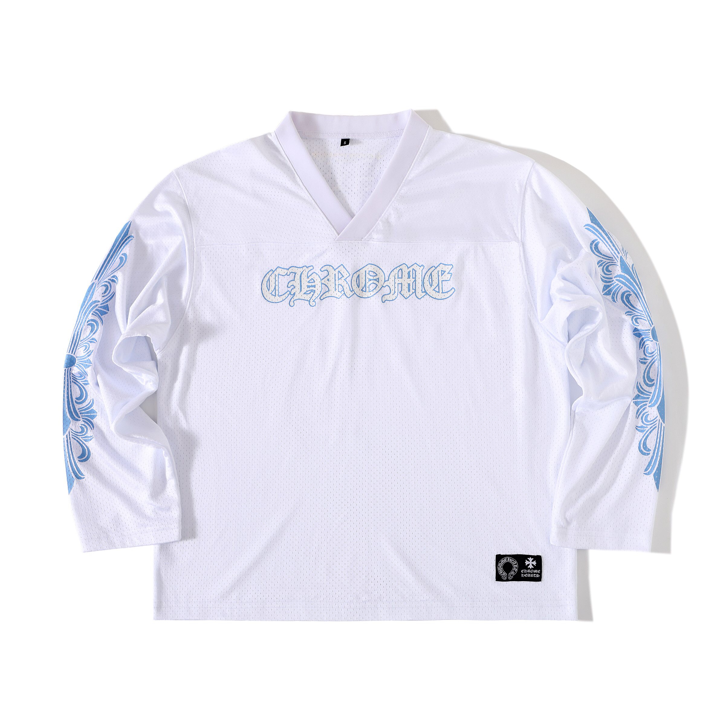 P459 Mesh Baseball Jacket - White