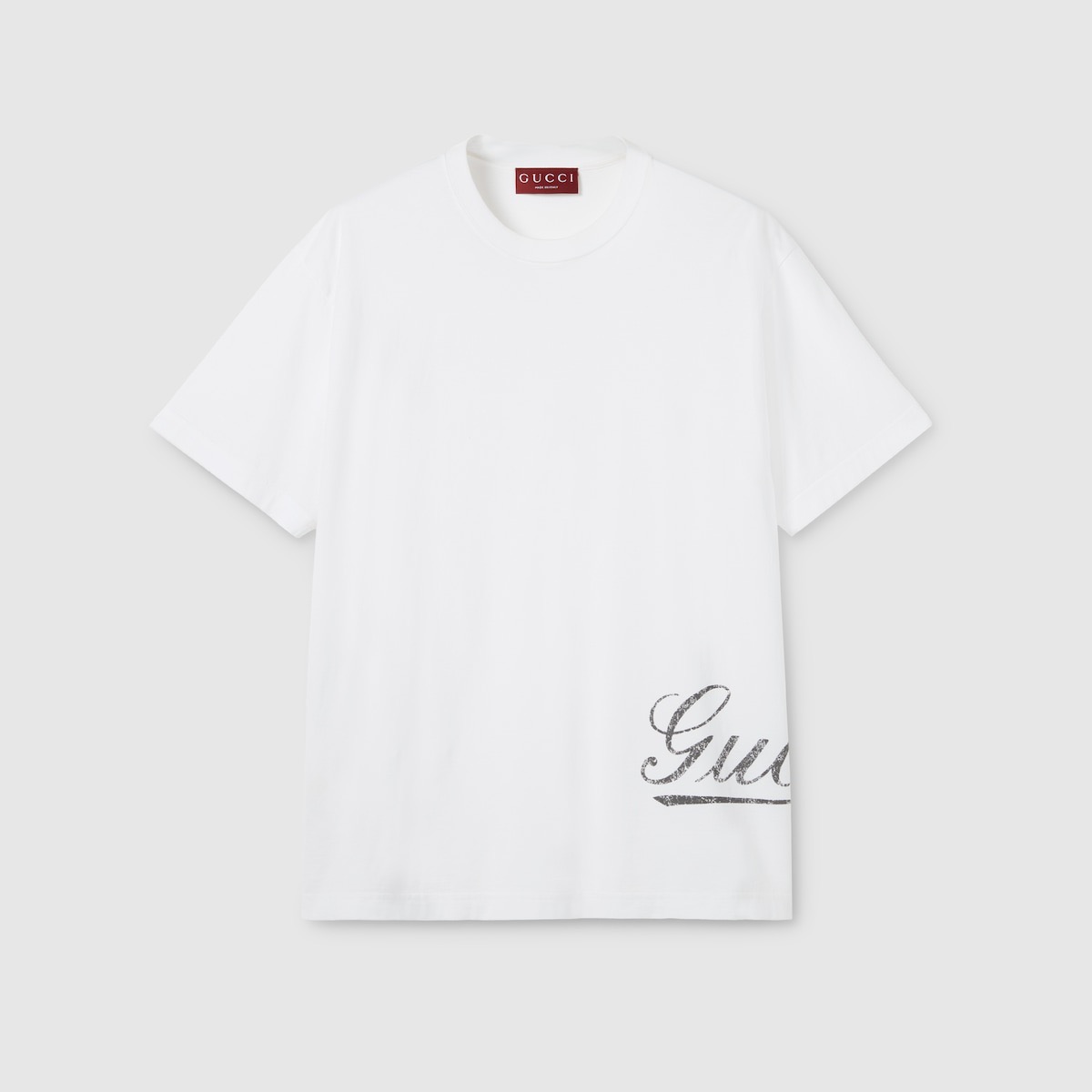 P209 Lightweight Cotton Knit T-Shirt - White