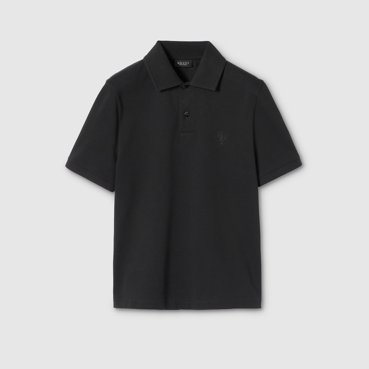P299 Badge Embroidery Polo Shirt - Black